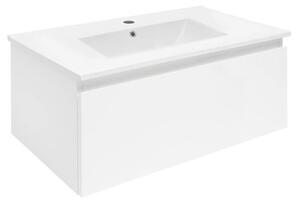 Koupelnová skříňka s umyvadlem SAT B-WAY 79x30x45 cm bílá lesk BWAY80WU4