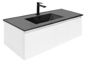 Koupelnová skříňka s umyvadlem SAT B-WAY 99x30x45 cm bílá lesk BWAY100WU4BB