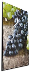 Nástěnné hodiny ovoce hroznové víno 30x60cm - plexi