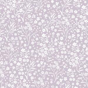 Tapeta s drobnými květinami, fialová, 139883, Floral Fever, Esta Home