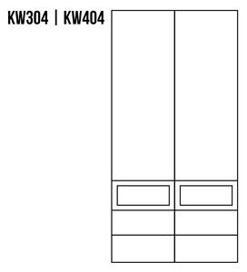 Drewmax vitrína KW404 masiv buk (Kvalitní buková vitrína z masivu)