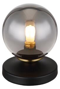 GLOBO Stolní moderní lampa JORGE, 1xG9, 28W, černá, mosazná 56136T