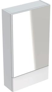 Geberit Selnova Square - Zrcadlová skříňka 850x470x176 mm, 2 dvířka, lesklá bílá 500.156.01.1