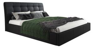 TT-FURNITURE Čalouněná postel ADLO rozměr 160x200 cm Barevná varianta: Černá eko-kůže