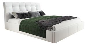 Čalouněná postel ADLO rozměr 80x200 cm Bílá eko-kůže