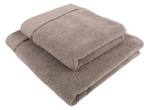 Jednobarevný froté ručník z extra jemné bavlny (mikrobavlny). Barva ručníku je světle šedá. Rozměr ručníku 50x100 cm. Plošná hmotnost 450 g/m2. Praní na 60°C