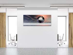 Obraz skleněný země koule - 30 x 40 cm