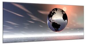 Obraz skleněný země koule - 40 x 60 cm