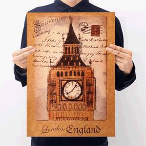 Plakát úžasné stavby, Big Ben, č.221, 50.5 x 36 cm