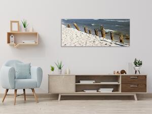 Obraz skleněný moře a pláž - 30 x 40 cm