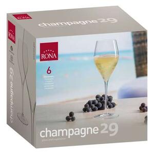 Rona sklenice Champagne 290 ml 6 ks