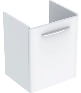 Geberit Selnova Square - Umyvadlová skříňka, 464x557x406 mm, 1 dvířka, lesklá bílá 500.178.01.1