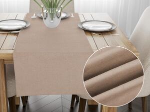 Biante Běhoun na stůl/imitace broušené kůže Alcantara ALC-006 Béžový 20x120 cm