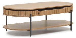 Konfereční stolek licia 130 x 65 cm přírodní