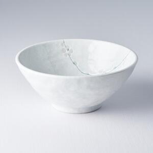 Made in Japan (MIJ) Keramická miska na polévku Udon (White Blossom, 20 cm) Made in Japan