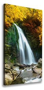 Vertikální Foto obraz na plátně Vodopád v lese ocv-72571423