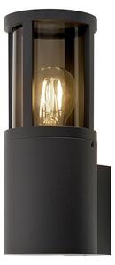 DEKOLIGHT Venkovní nástěnné svítidlo Facado kulaté, v. 26 cm, 1xE27, 20W, IP65 Barva: Černá - tónovaná
