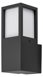 DEKOLIGHT Venkovní nástěnné svítidlo Facado hranaté, v. 26 cm, 1xE27, 20W, IP65 Barva: Černá - opálová
