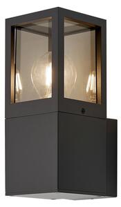 DEKOLIGHT Venkovní nástěnné svítidlo Facado hranaté, v. 26 cm, 1xE27, 20W, IP65 Barva: Černá - tónovaná
