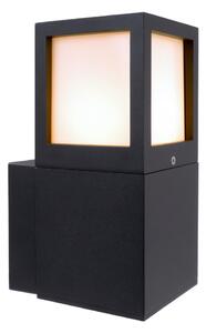 DEKOLIGHT Venkovní nástěnné svítidlo Facado hranaté, v. 24,5 cm, 1xE27, 20W, IP54
