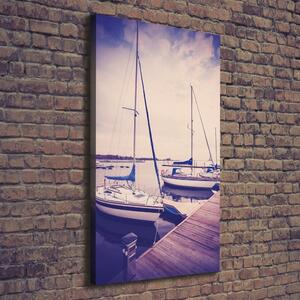 Vertikální Moderní fotoobraz canvas na rámu Jachty ocv-73193213