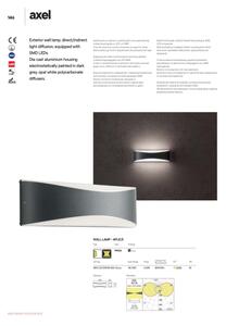 Redo 90126 - LED Venkovní nástěnné svítidlo AXEL LED/7W/230V 3000K IP65 antracit