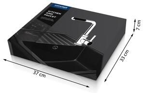 Concept BDG4527DG-Dřezová baterie s vytahovací sprškou 26,9 cm granit/tmavě šedá
