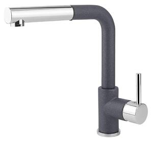 Concept BDG4527DG-Dřezová baterie s vytahovací sprškou 26,9 cm granit/tmavě šedá