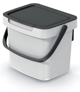 Prosperplast Odpadkový koš System Collec 3 L s víkem popelavý
