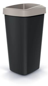 Prosperplast Odpadkový koš COMPACTO DROPIN černý/světle hnědý, varianta 25 l