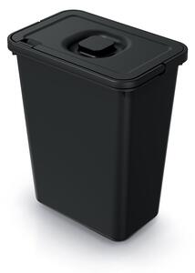 Prosperplast Odpadkový koš System Flad s víkem 10 L černý