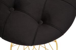 Stolička NICOLETTE 50 CM černá Nábytek | Doplňkový nábytek | Taburety