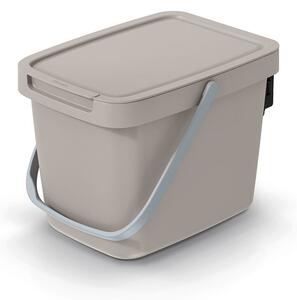Prosperplast Odpadkový koš System Collec 6 L s víkem světle hnědý