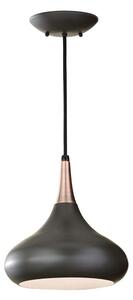 Feiss FE-BESO-P-M-DBZ -Lustr na lanku BESO 1xE27/60W/230V pr.25,4cm černá/měděná