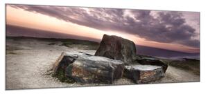 Obraz skleněný kámen na pobřeží Cornwallu - 100 x 150 cm