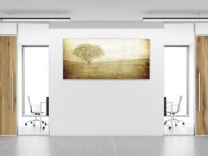 Obraz skleněný strom na plátně - 30 x 60 cm