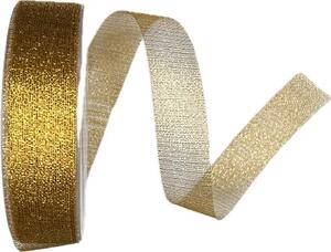 Dekorační stuha síťovaná MESH BRONZE 25mm x 25m A ( 7,-Kč/m)