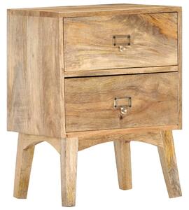 Noční stolek Kellvis - masivní mangovníkové dřevo | 40x35x55 cm