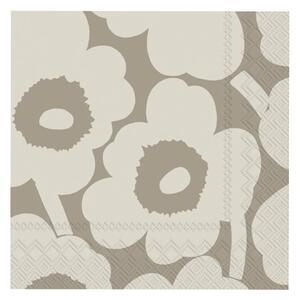 Muurla Ubrousky Marimekko Unikko béžové 25x25cm, 20ks