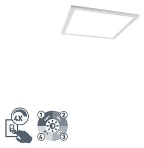 Stropní lampa bílá 40 cm vč. LED 4stupňové stmívatelné - Liv
