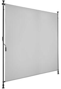 Tectake Markýza Taija s ruční klikou - 150 x 310 cm,světle šedá
