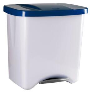 Denox Ecologic pedálový odpadkový koš 50 l, plast, modrý