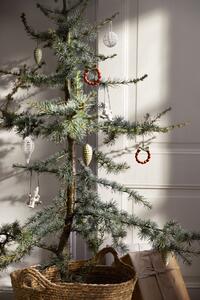 Porcelánová vánoční ozdoba Christmas Tales Wreath 7 cm