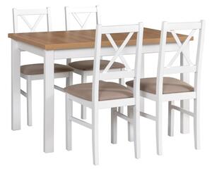 Drewmix Jídelní stůl ALBA 1 + deska stolu ořech, nohy stolu olše