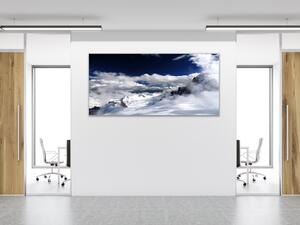 Obraz skleněný hora Mont Blanc - 30 x 60 cm