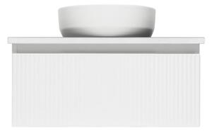 Koupelnová skříňka s krycí deskou SAT Evolution 78x30x44,8 cm bílá mat SATEVO80WMD