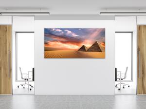 Obraz skleněný pyramidy Egypt - 50 x 100 cm