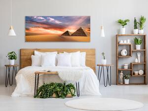 Obraz skleněný pyramidy Egypt - 30 x 60 cm