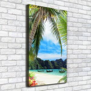 Vertikální Foto obraz na plátně Tropická pláž ocv-78641336