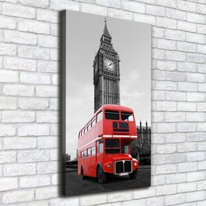 Vertikální Foto obraz na plátně Londýský autobus ocv-79246105